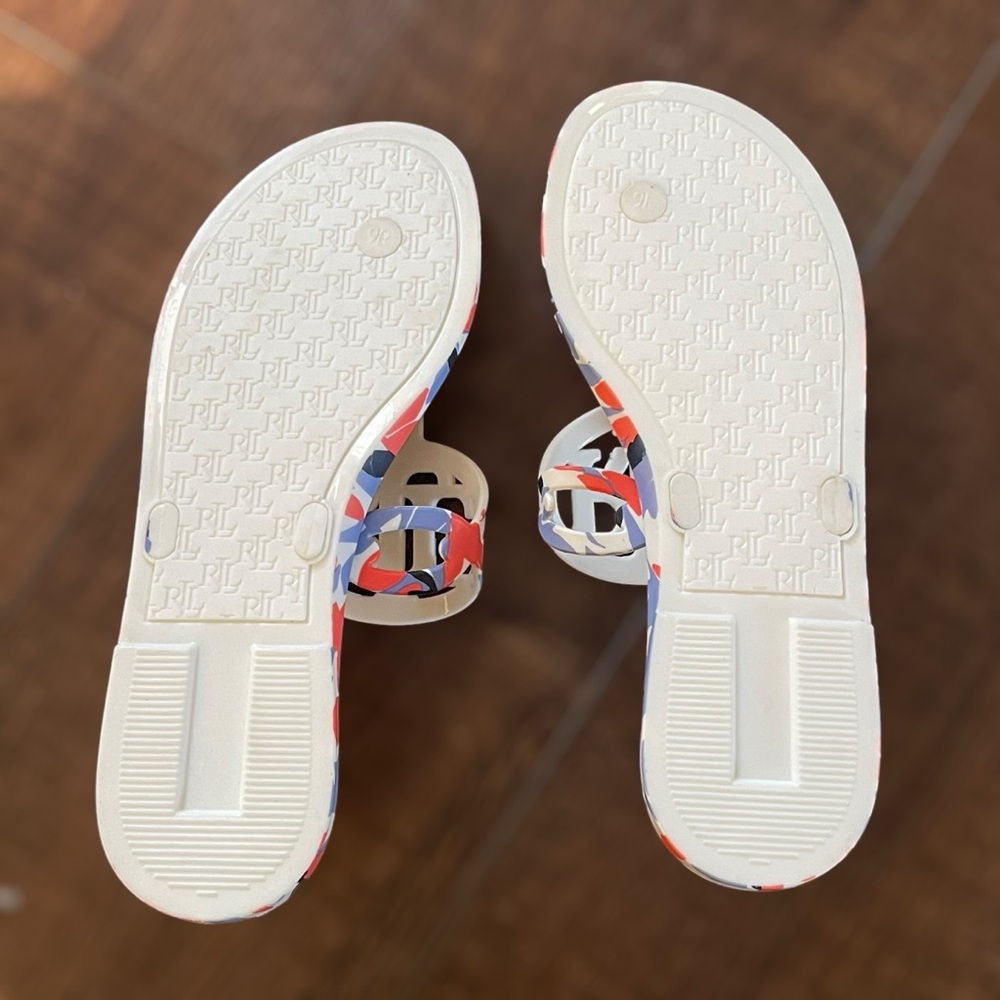 LAUREN RALPH LAUREN Audrie Jelly Sandals/Flip Flops • Size 9B • Women • NEW - Picture 6 of 9